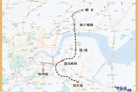 杭州机场高铁面纱揭开！海宁观潮站先睹为快图片