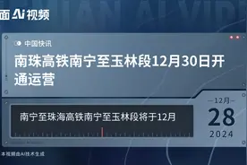 南珠高铁南宁至玉林段12月30日开通运营视频封面