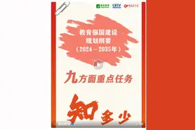 《教育强国建设规划纲要（2024—2035年）》出台！九方面重点任务都有啥？一起来看→图片