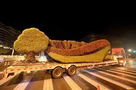 天安门广场国庆大花篮里首次装上了“五谷”！图片