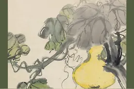 葫芦以大写意笔法绘葫芦图片