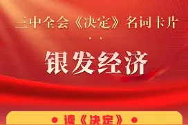 三中全会《决定》名词卡片天天学：银发经济图片