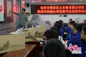 宜宾翠屏第五学区学科融合课堂教学改革展评活动顺利举行图片