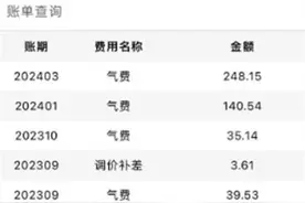 市民反映换新表后燃气费用暴增，重庆燃气集团：旧表数据上传晚了两个月图片