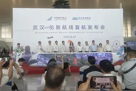 武汉至伦敦直飞洲际航线将复航，客座率九成左右图片