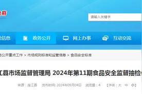 福州市连江县市场监督管理局2024年第11期食品安全监督抽检信息通告图片