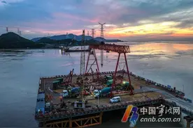 富翅门公铁两用大桥主墩首桩完成浇筑!甬舟高速复线有新进展图片