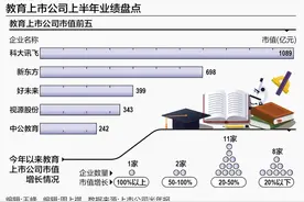 总市值超4000亿！教育上市公司上半年业绩大盘点图片