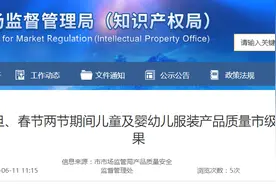 【山东省济南市】2024年元旦、春节两节期间儿童及婴幼儿服装产品质量市级监督抽查结果图片