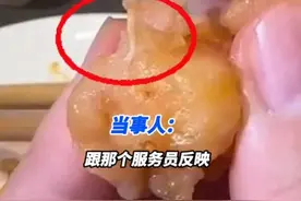 海底捞回应“虾滑疑吃出蛆”：不是虫子，是虾筋图片