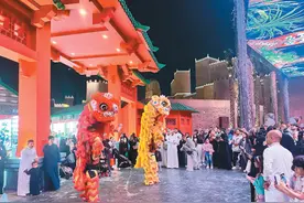 用舞狮促进中外文化交流（侨界关注）图片