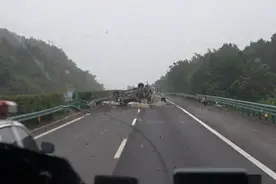 夜宵顶流翻车！上千只小龙虾高速“越狱”，被碾成“虾饼”图片