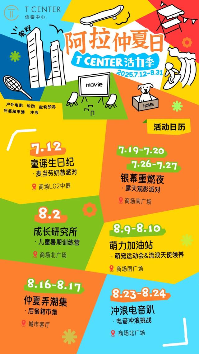 上海之夏·精彩普陀〡信泰中心五大主题活动开启阿拉仲夏日→
