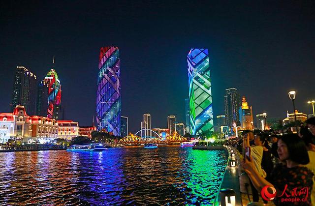 津门海河：盛装迎宾朋