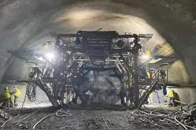 渝昆高铁云南段隧道已贯通七成图片