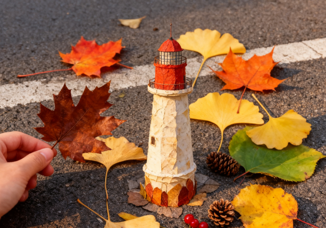 落叶正是橙黄橘绿时！在大街上捡到一整个“蓬莱”