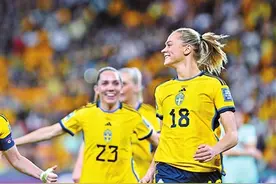 瑞典女足再夺世界杯季军图片