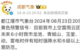 打雷下雨了！成都西部局部地方出现热对流天气图片