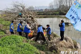 保护母亲河，宁乡河流守护志愿者用心守护一江碧水图片