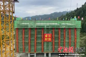 山西六建一安置房项目提前30天封顶 助力五台山风景区品质提升图片