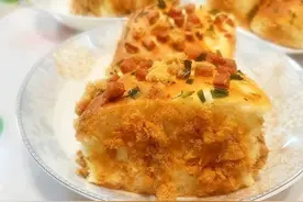 美食厨房｜香葱肉松火腿面包卷图片