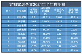 半年报观察｜定制家居进入存量竞争期，多企业业绩承压、加速转型图片