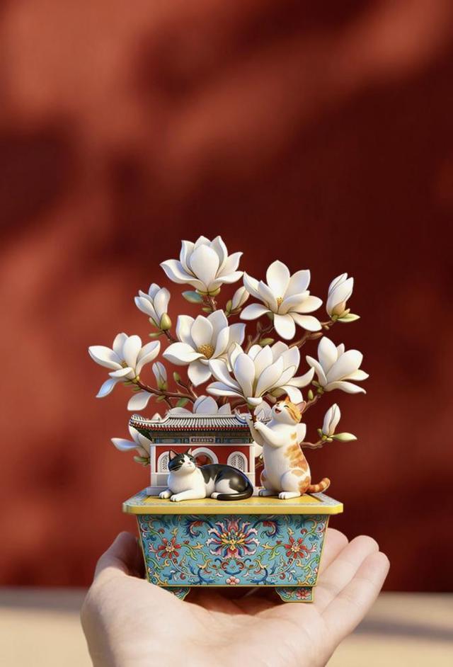 本周末或可来“京西小故宫”赏玉兰，系列文创氛围拉满