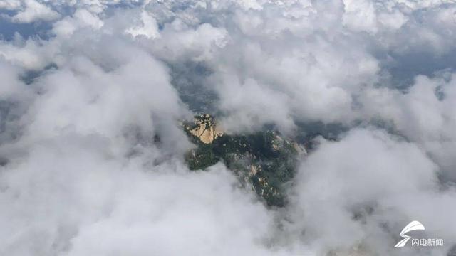 组图丨初秋泰山：仙山隔云海 霞岭玉带连