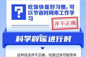 吃饭快是好习惯吗？图片