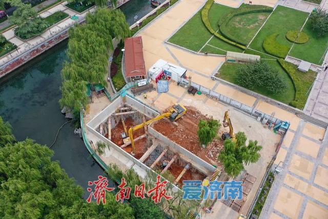 趵突泉公园直连泉城广场地下通道建设稳步推进