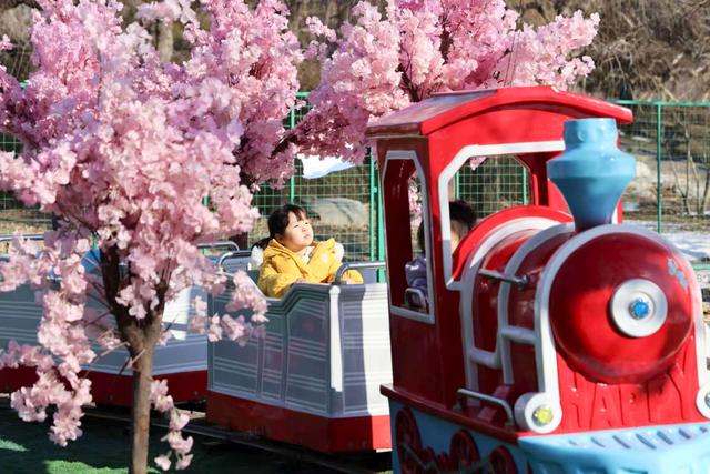 玉渊潭公园冰雪季开幕，百米冰滑梯首次亮相