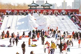 企鹅巡游抓眼球 水晶滑梯更炫酷图片