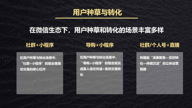 私域运营阵地组合：微信生态 5 大场景建设以及场景组合策略