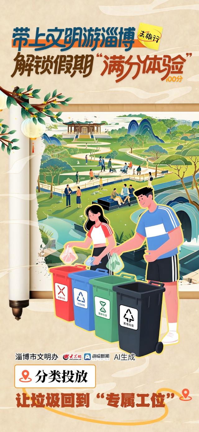 秋光如颂 全景淄博 | 带上文明游淄博，解锁假期“满分体验”