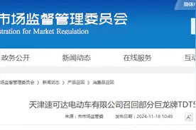 天津速可达电动车有限公司召回部分巨龙牌TDT56Z电动自行车图片