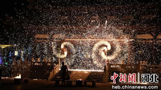 石家庄赵县赵州桥景区开启夜游活动