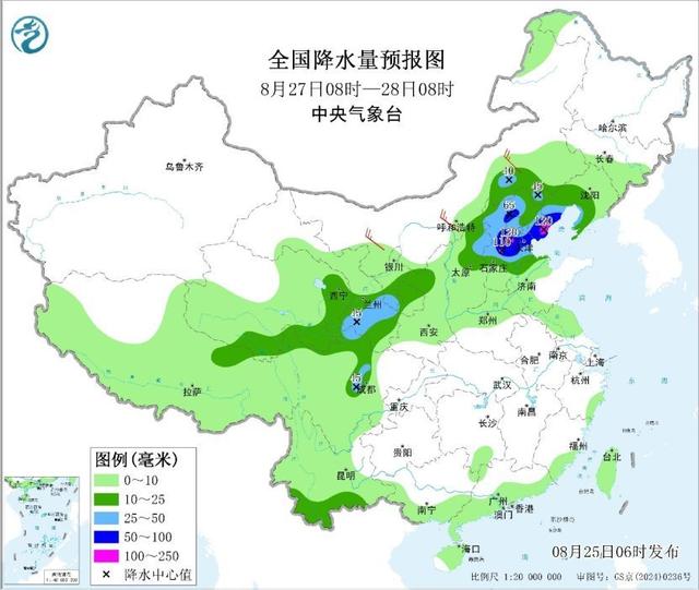 明日北方较强降雨过程来袭