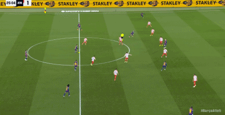 西甲：巴萨3-1逆转马竞