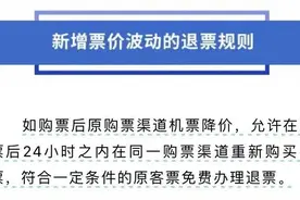 起飞前机票价格跳水，乘客能否“买低退高”？图片
