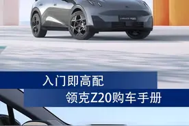 入门即高配 领克Z20购车手册图片