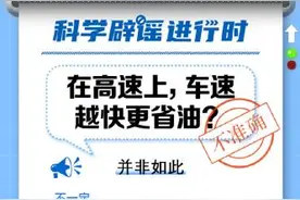 中新真探：在高速上，车速越快越省油？图片