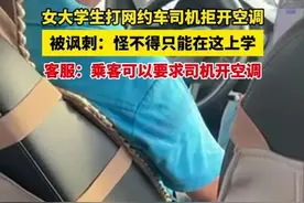 学生乘网约车想开空调被司机讽刺：怪不得只能上专科图片