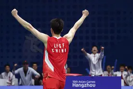 （杭州亚运会）羽毛球——男子团体：中国队夺冠图片