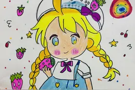 绘画：卡通人物｜烟台中小学生“才艺秀”作品选登图片