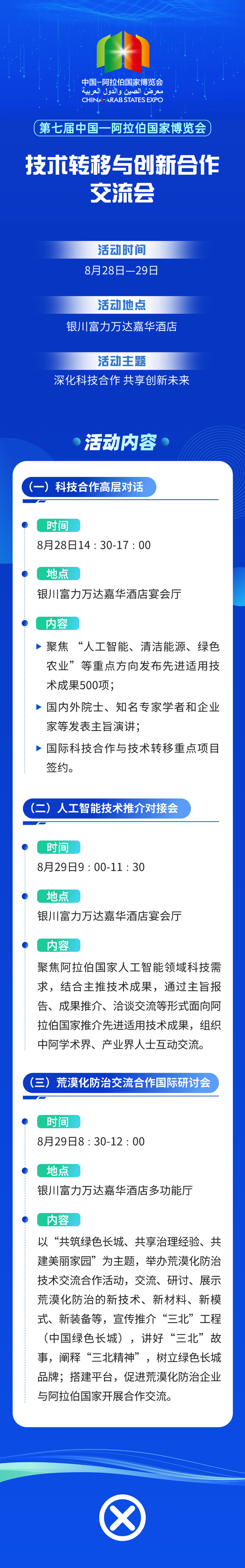 倒计时丨“1”触即发，第七届中阿博览会明日启幕！