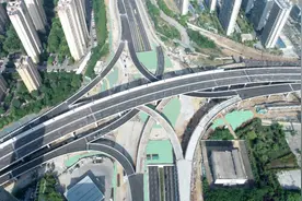 仙新路过江通道栖霞大道互通主体工程完工图片