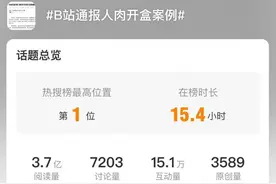 热搜第一！B站通报“人肉开盒”案例，专家建议平台强化用户隐私保护图片