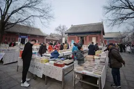 2025年报国寺古旧书市开市，面向全社会广泛征集旧书图片