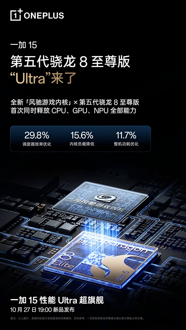 一加15将搭载7300mAh电池：配120W快充+50W无线闪充