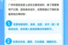 居民如何变更户口簿信息？广州公安发布官方指引图片
